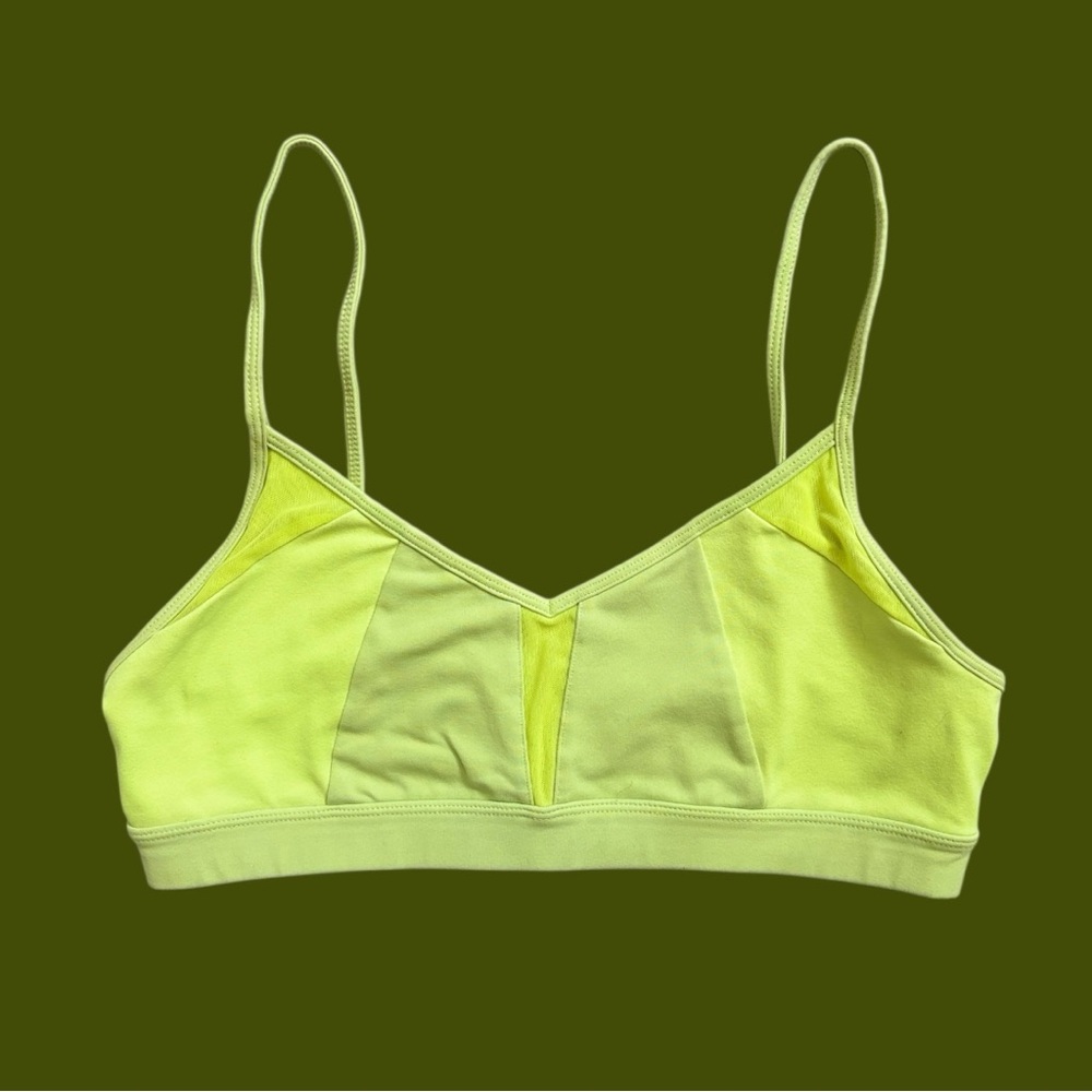 ALO Yoga Lime Chartreuse Sports Bra | Small